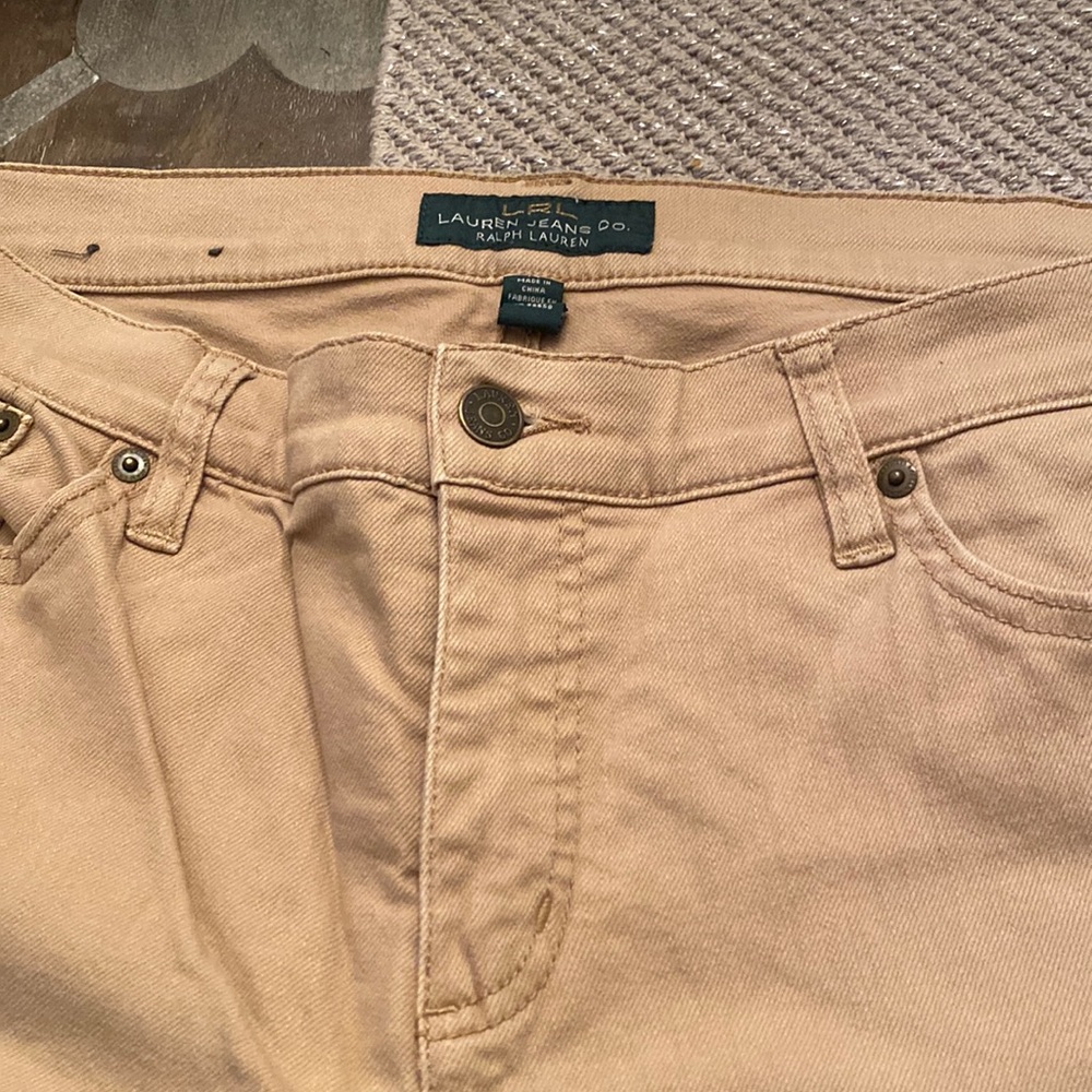 Lauren Ralph Lauren tan jean capris. So cute for all seasons!